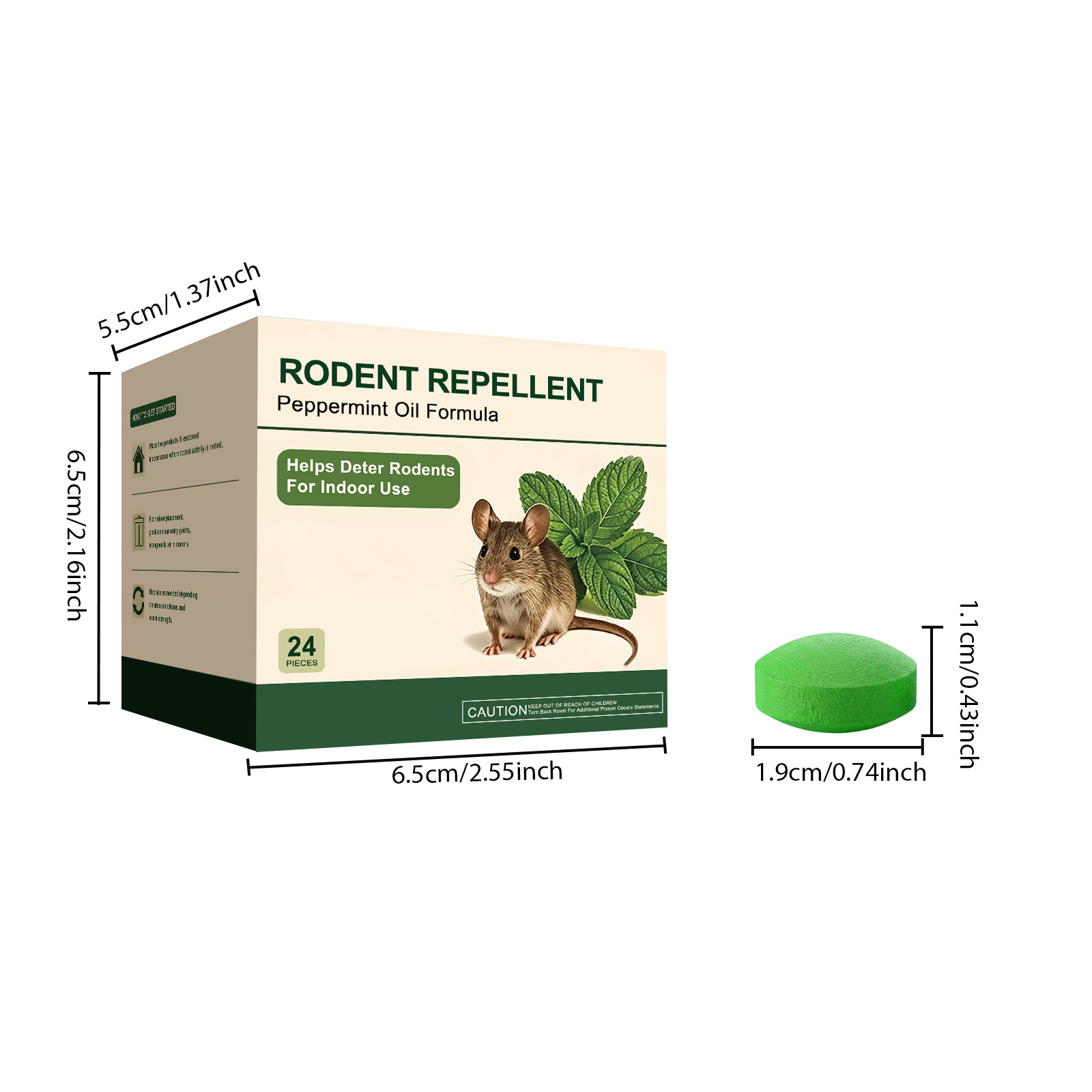 Rat Repellent Pellet Powerful Whole Nest Elimination Anti Gnaw Convenient Long Lasting Household Warehouse Indoor Outdoor Multi Scene