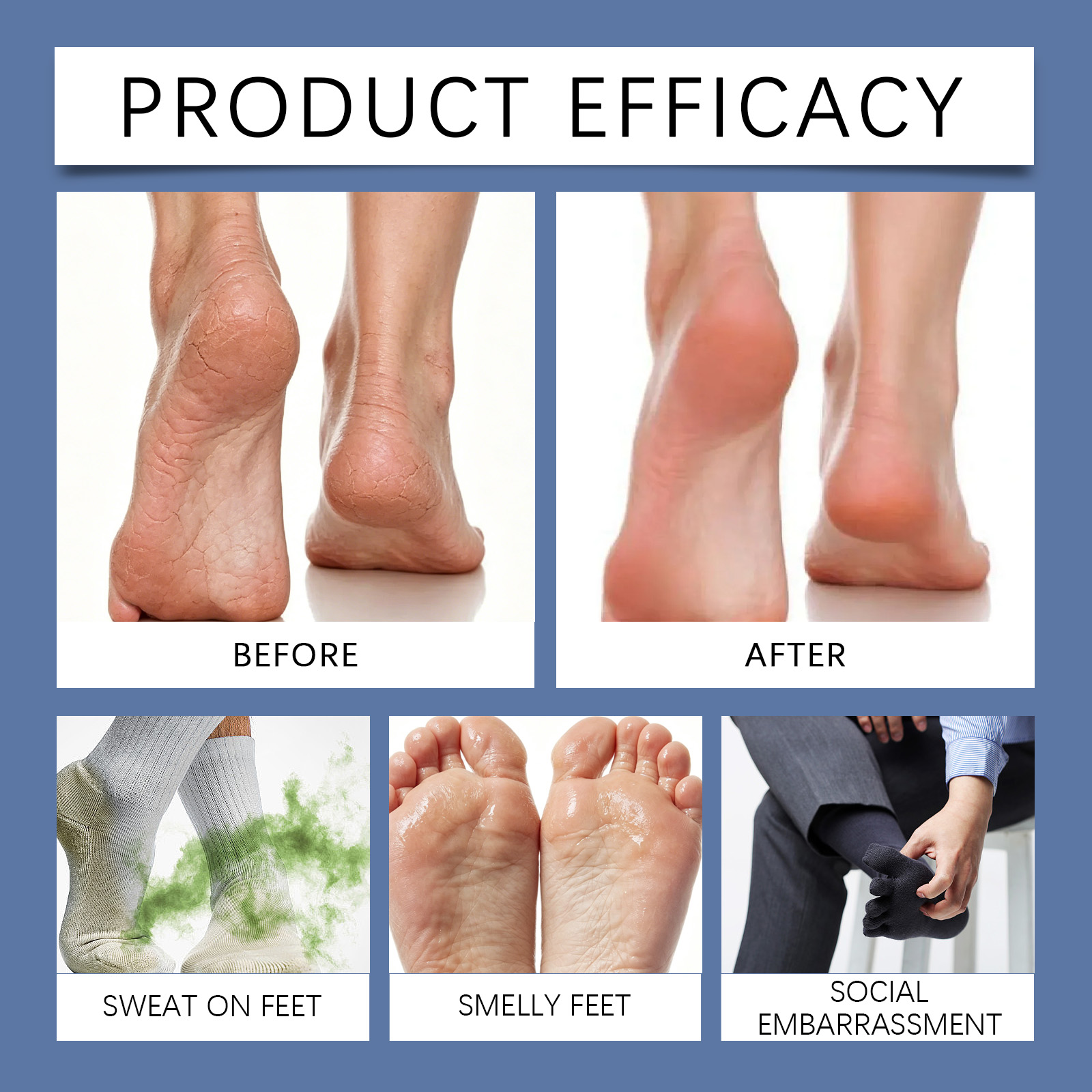 Cool Foot Spray Daily Clean Skin Odor Fresh Moist Long Last Fragrance Comfort Foot Care