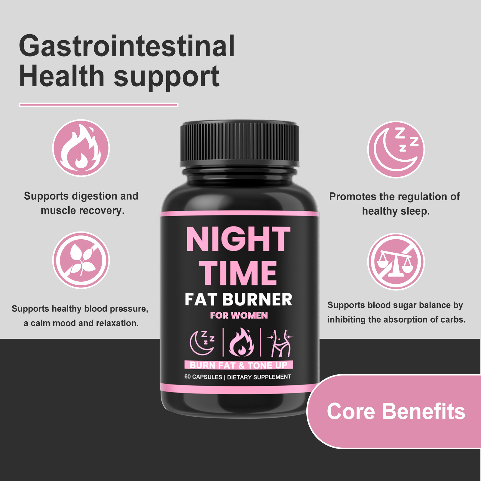 Feminine Care Capsules Multiple Plant Extracts Support Body Circulation Provide Comprehensive Gentle Nurture