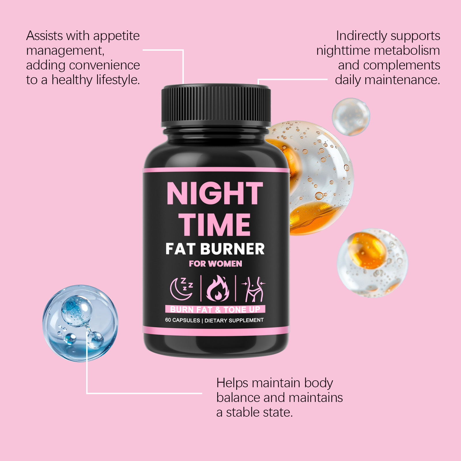 Feminine Care Capsules Multiple Plant Extracts Support Body Circulation Provide Comprehensive Gentle Nurture