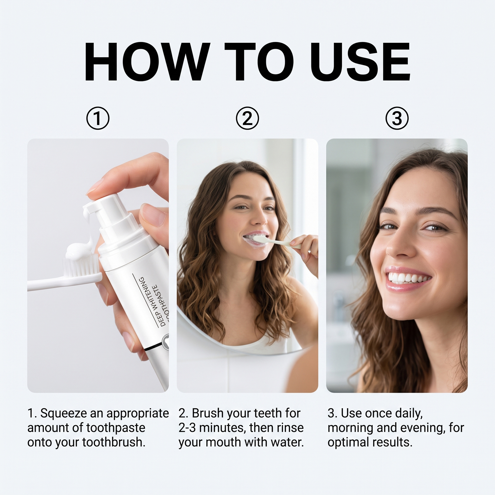 Deep Stain Removal Toothpaste Gentle Daily Cleansing Fresh Breath Teeth Residue Cleaning Care
