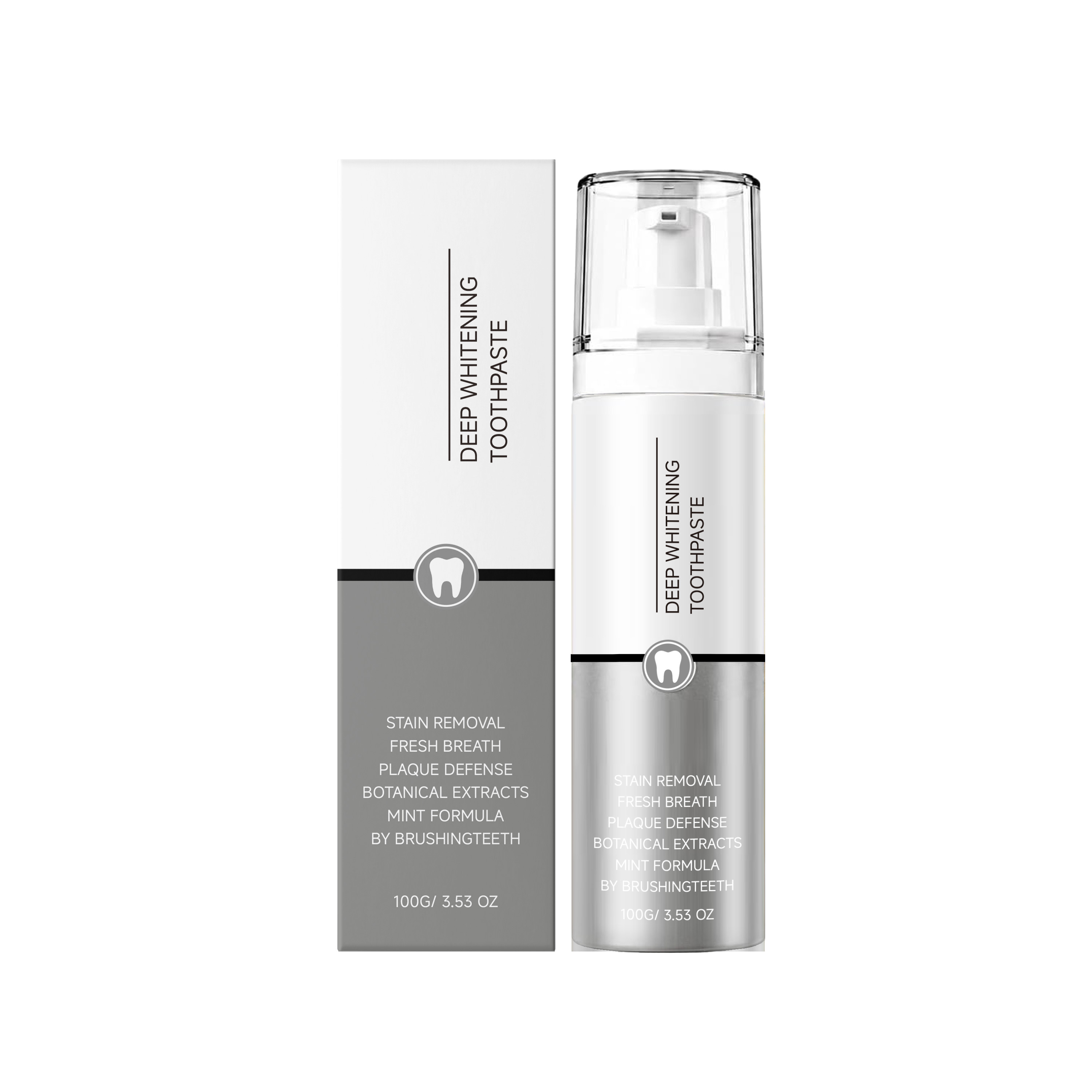 Deep Stain Removal Toothpaste Gentle Daily Cleansing Fresh Breath Teeth Residue Cleaning Care