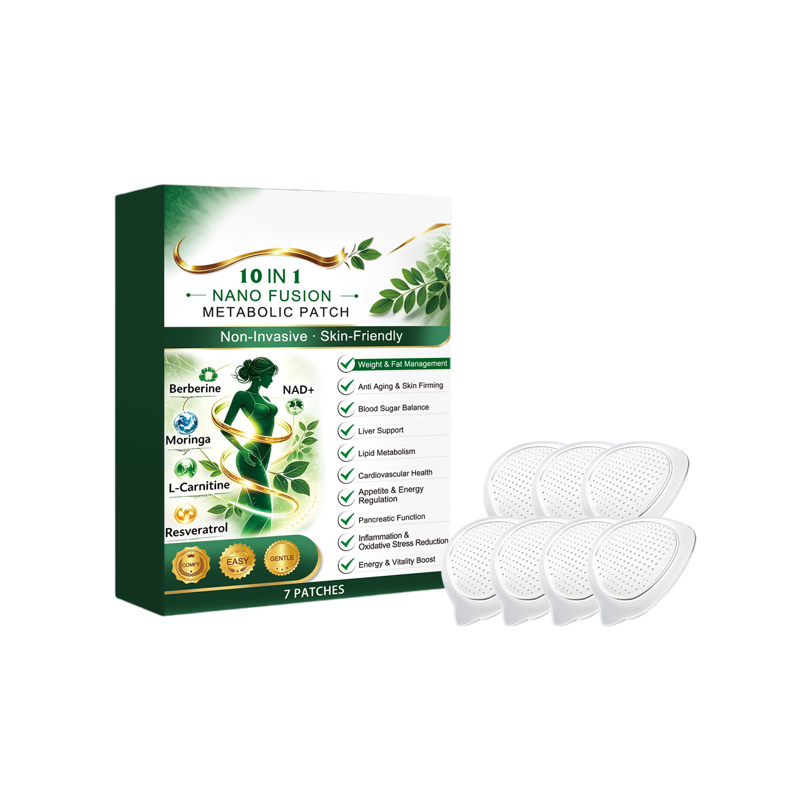 Body Care Patch Mild Nourish Body Skin Comfort Light External Care Daily Contour Convenient Patch