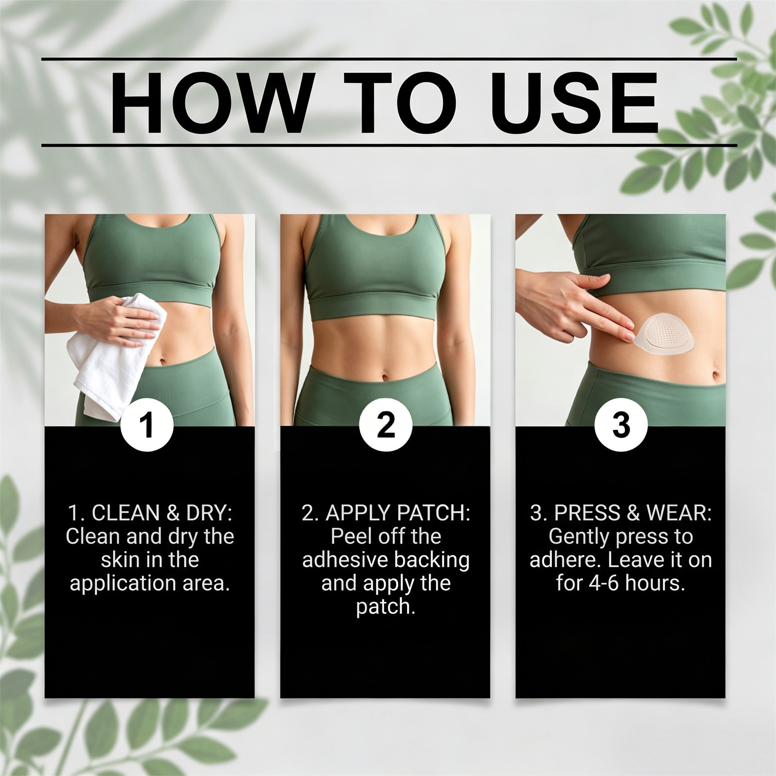 Body Care Patch Mild Nourish Body Skin Comfort Light External Care Daily Contour Convenient Patch