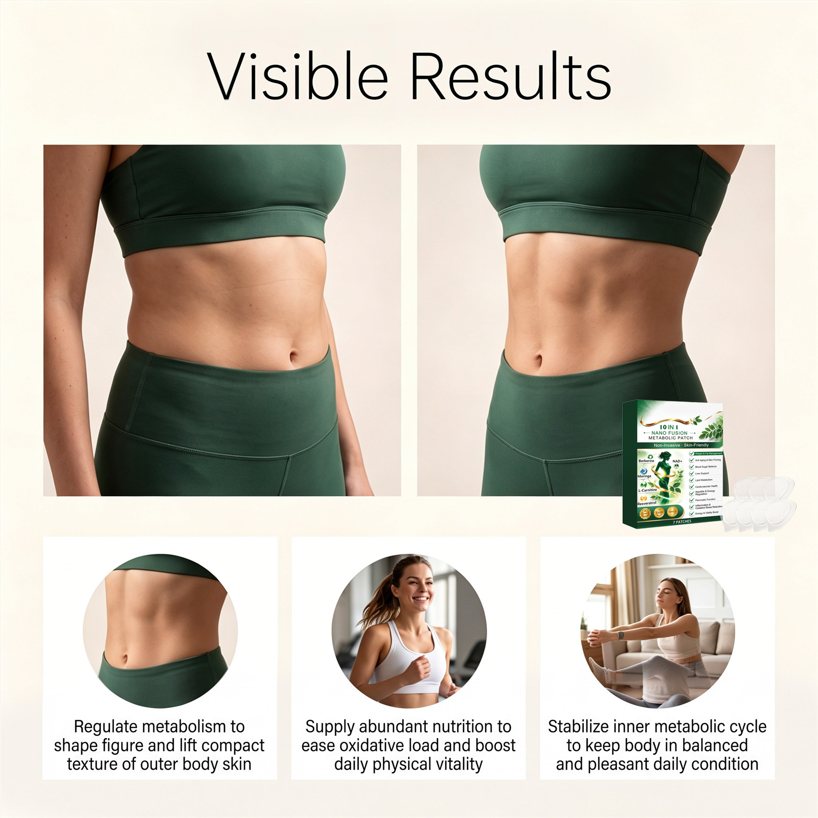 Body Care Patch Mild Nourish Body Skin Comfort Light External Care Daily Contour Convenient Patch