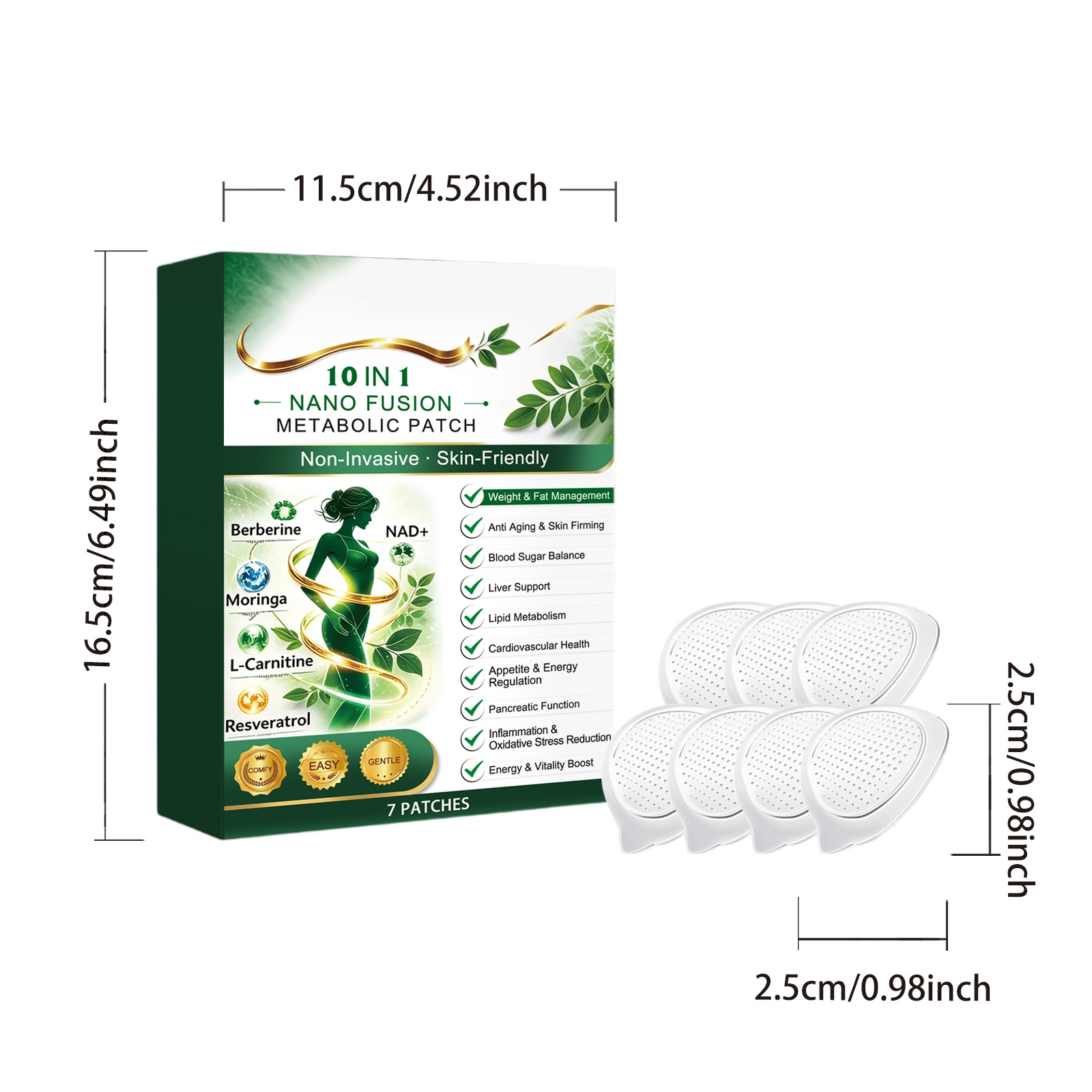 Body Care Patch Mild Nourish Body Skin Comfort Light External Care Daily Contour Convenient Patch
