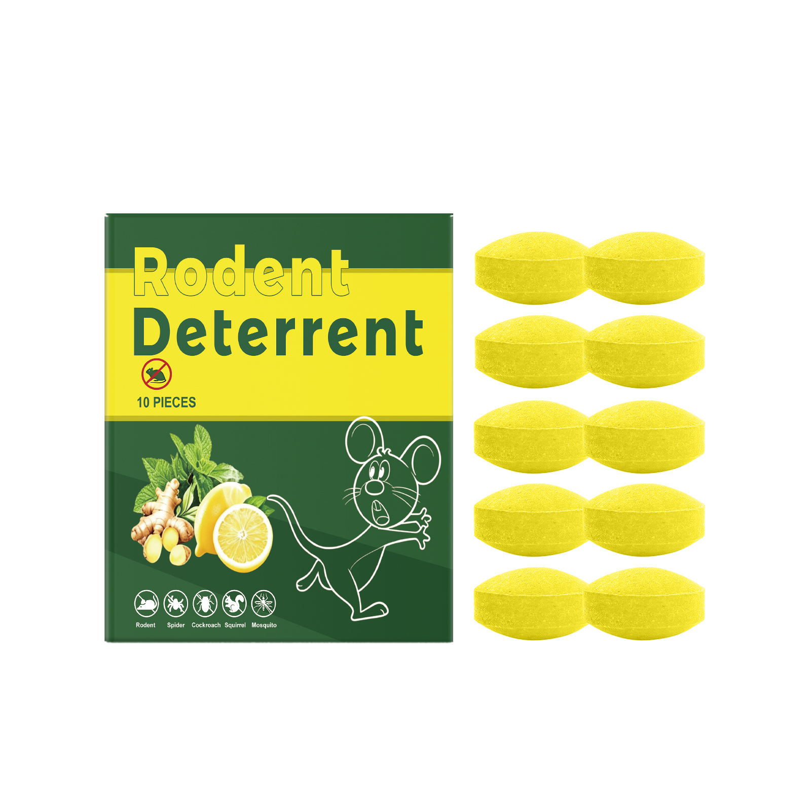 Rat Repellent Pill Strong Effective Indoor Outdoor Household Garden Warehouse Farm Basement Attic Garage