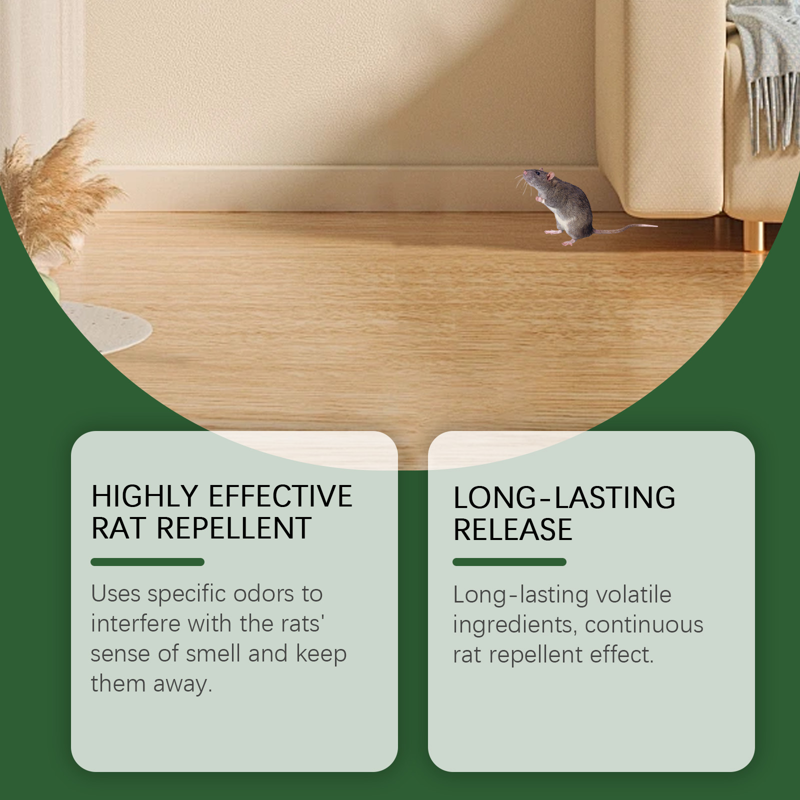 Rat Repellent Pill Strong Effective Indoor Outdoor Household Garden Warehouse Farm Basement Attic Garage