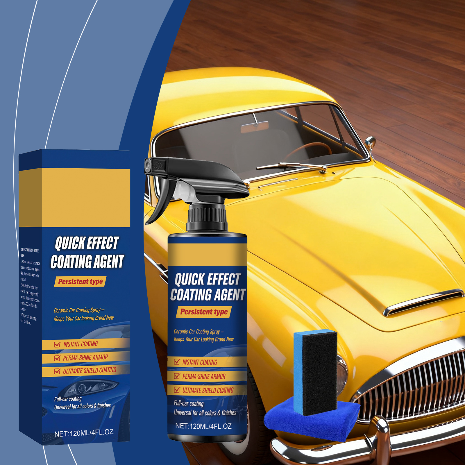Automotive Ceramic Coating Agent Car Paint Surface Gloss Maintenance Renovation Cleaning Dustproof Nano Coating Agent