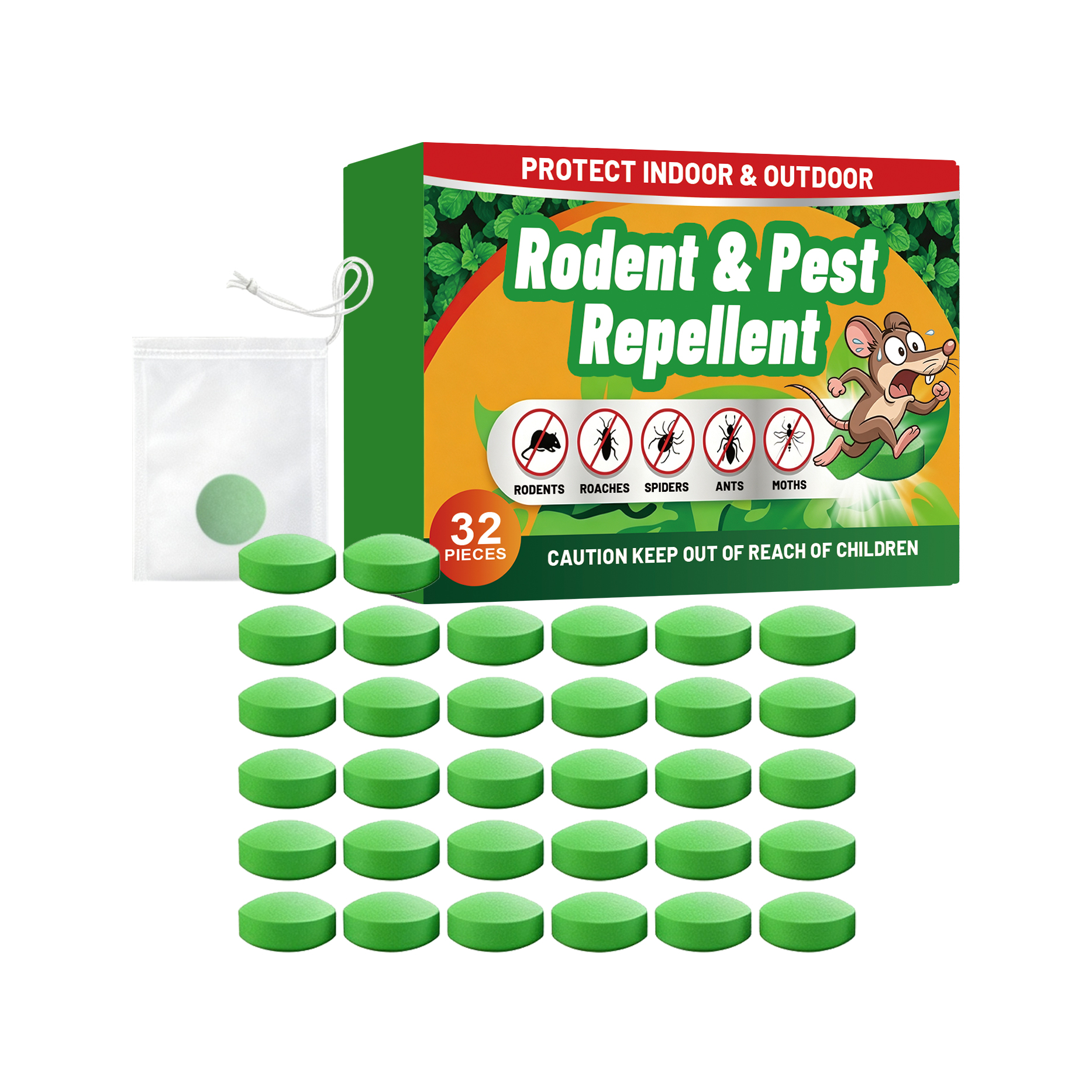 Rat Repellent Pellet Household Indoor Outdoor Rodent Deterrent Anti Gnaw Multi Scene Fresh Smell Drive Mice Away