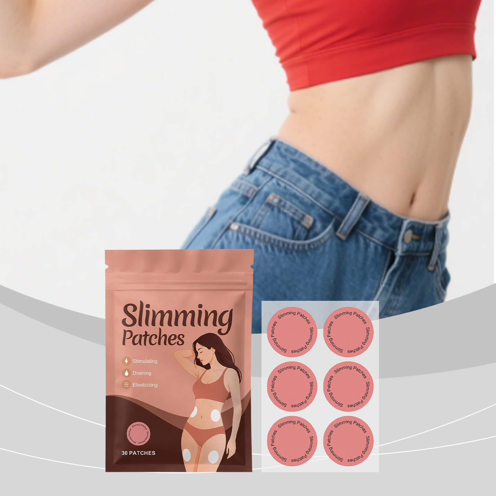 Body Care Patch Breathable Skin Friendly Light Fit Show Natural Body Line Daily Care