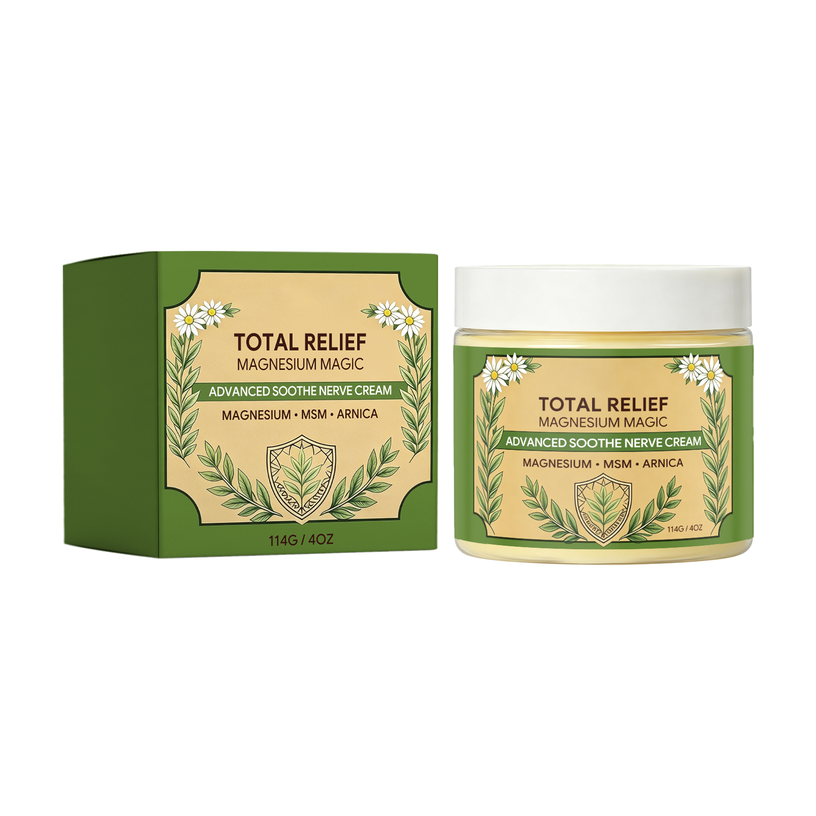 Smoothing Magnesium Cream Mild Comfortable External Application Gentle Massage Easy Absorption Joint Knee Elbow Shoulder Daily Care