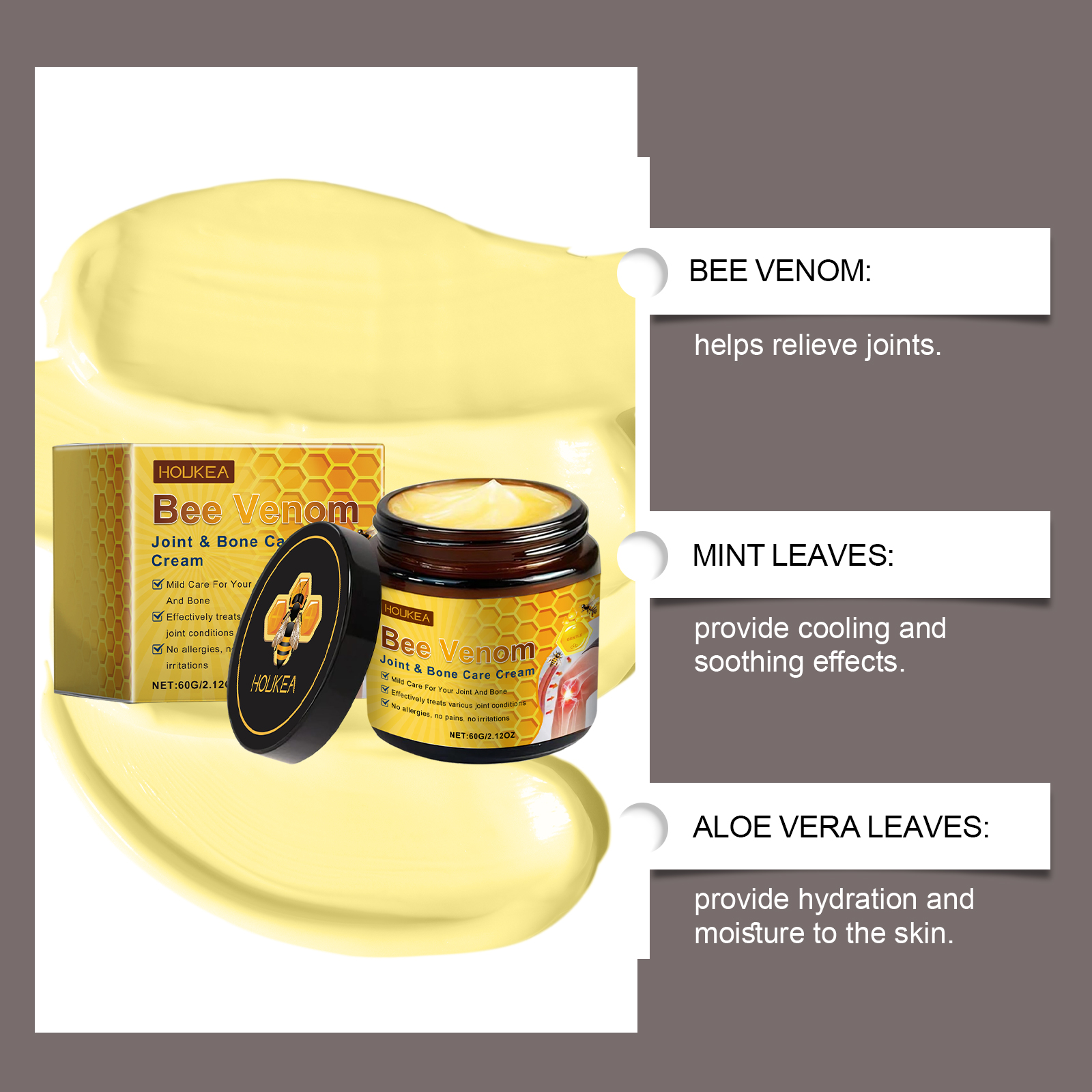 Body Care Soothing Cream Gentle Nourishing Relieve Wrist Knee Discomfort Daily Body Care Cream