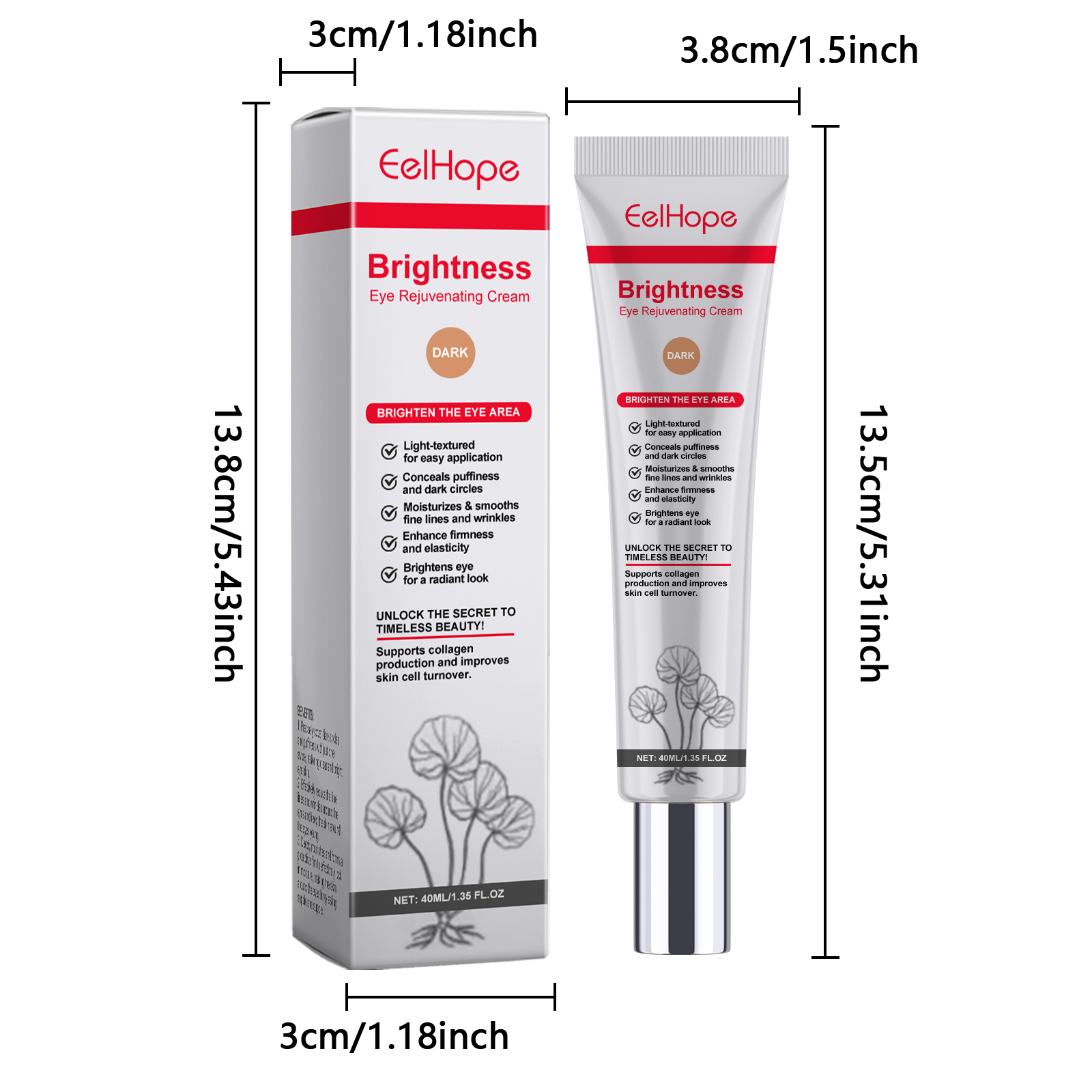 Centella Under Eye Concealer Cream Lightweight Natural Finish For Dark Circles Brightening Daily Wear