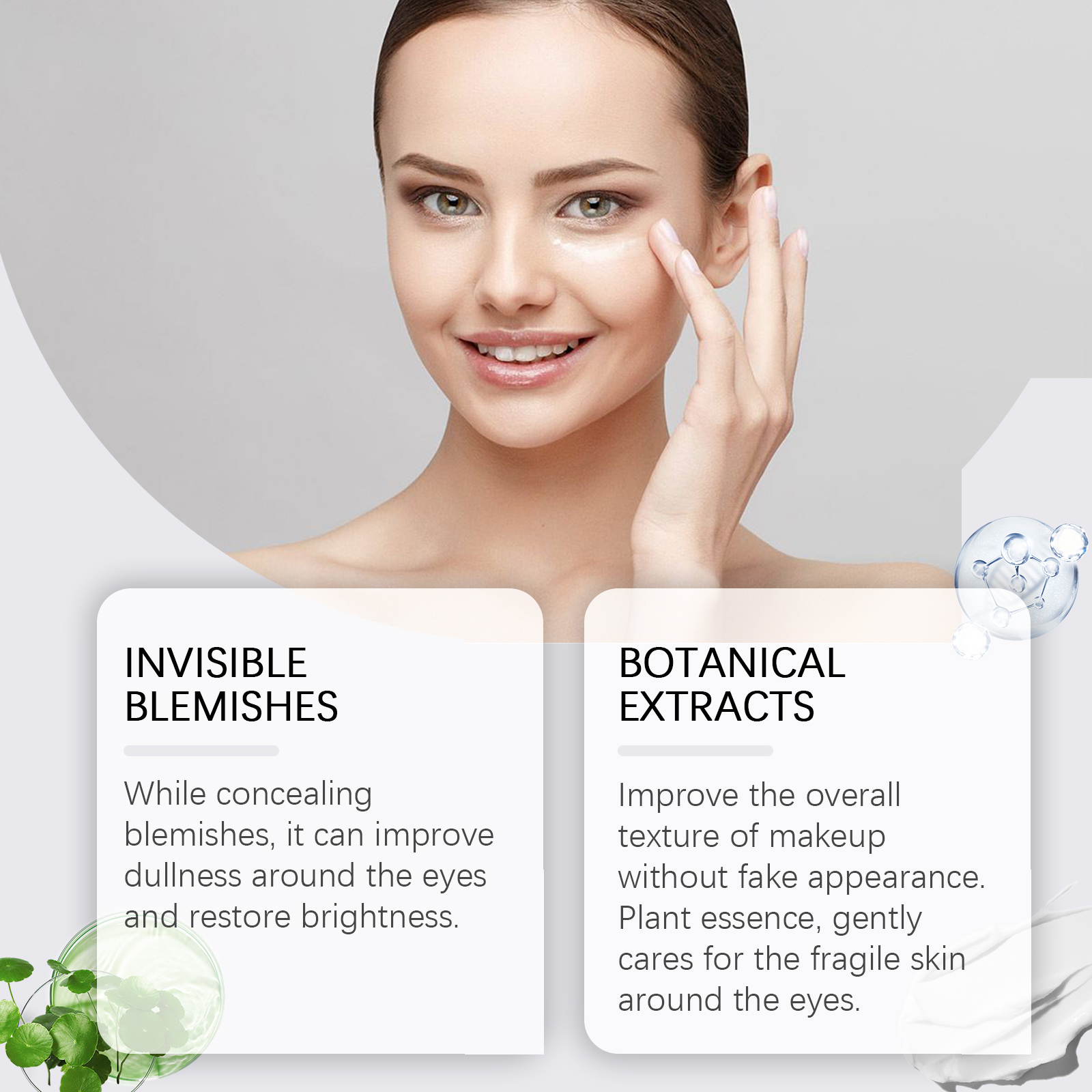 Centella Under Eye Concealer Cream Lightweight Natural Finish For Dark Circles Brightening Daily Wear