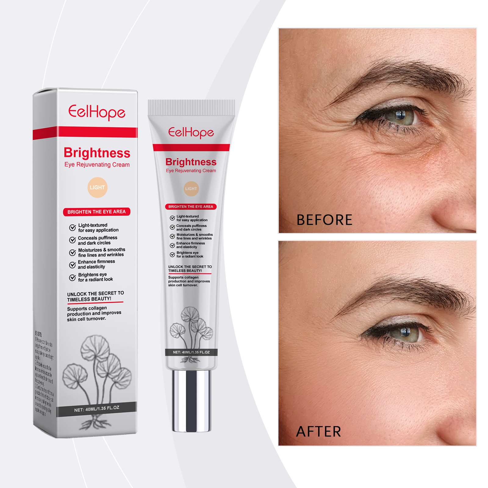 Centella Under Eye Concealer Cream Lightweight Natural Finish For Dark Circles Brightening Daily Wear