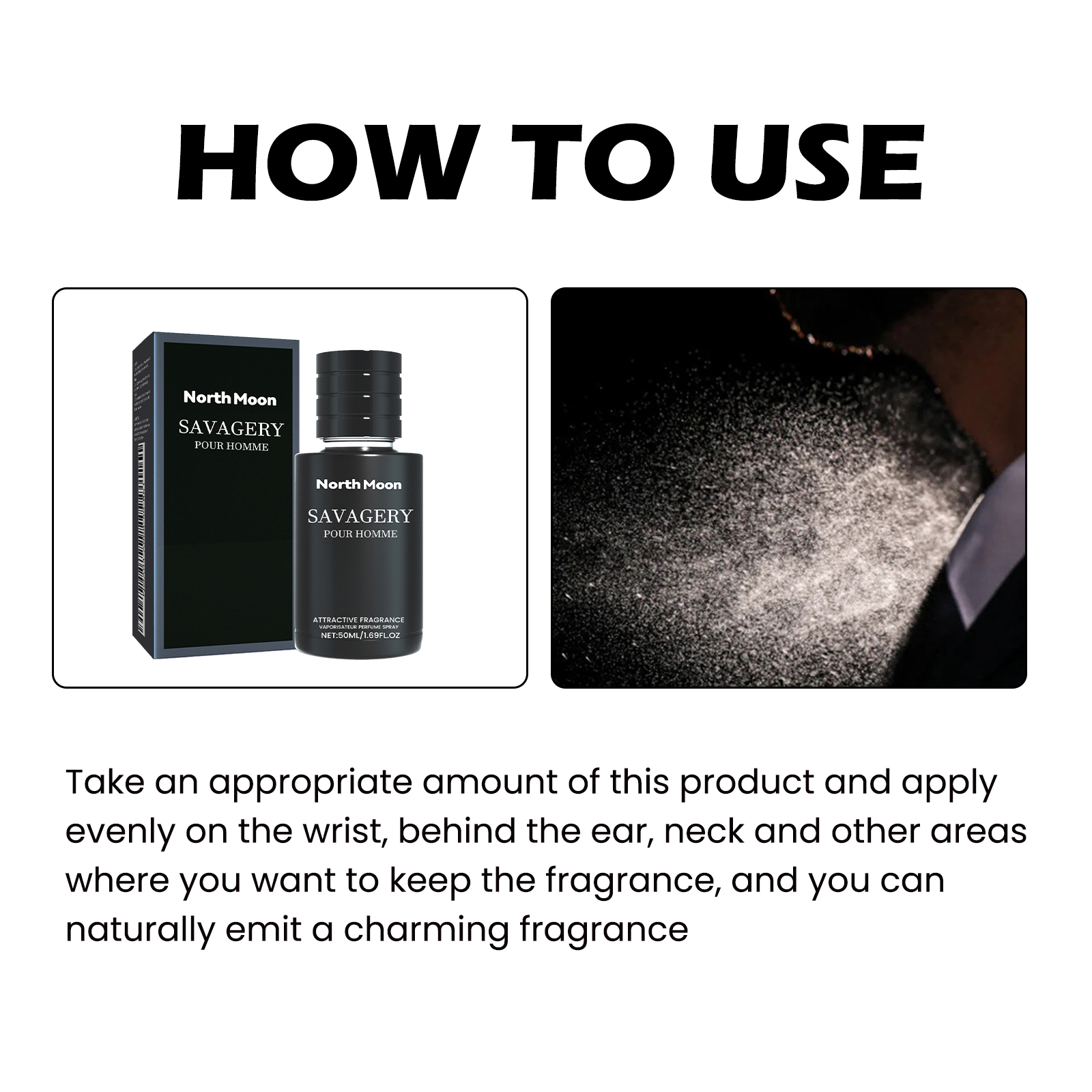Men Perfume Natural Fresh Light Scent Long Lasting Portable For Daily Wear And Romantic Occasions 50ml