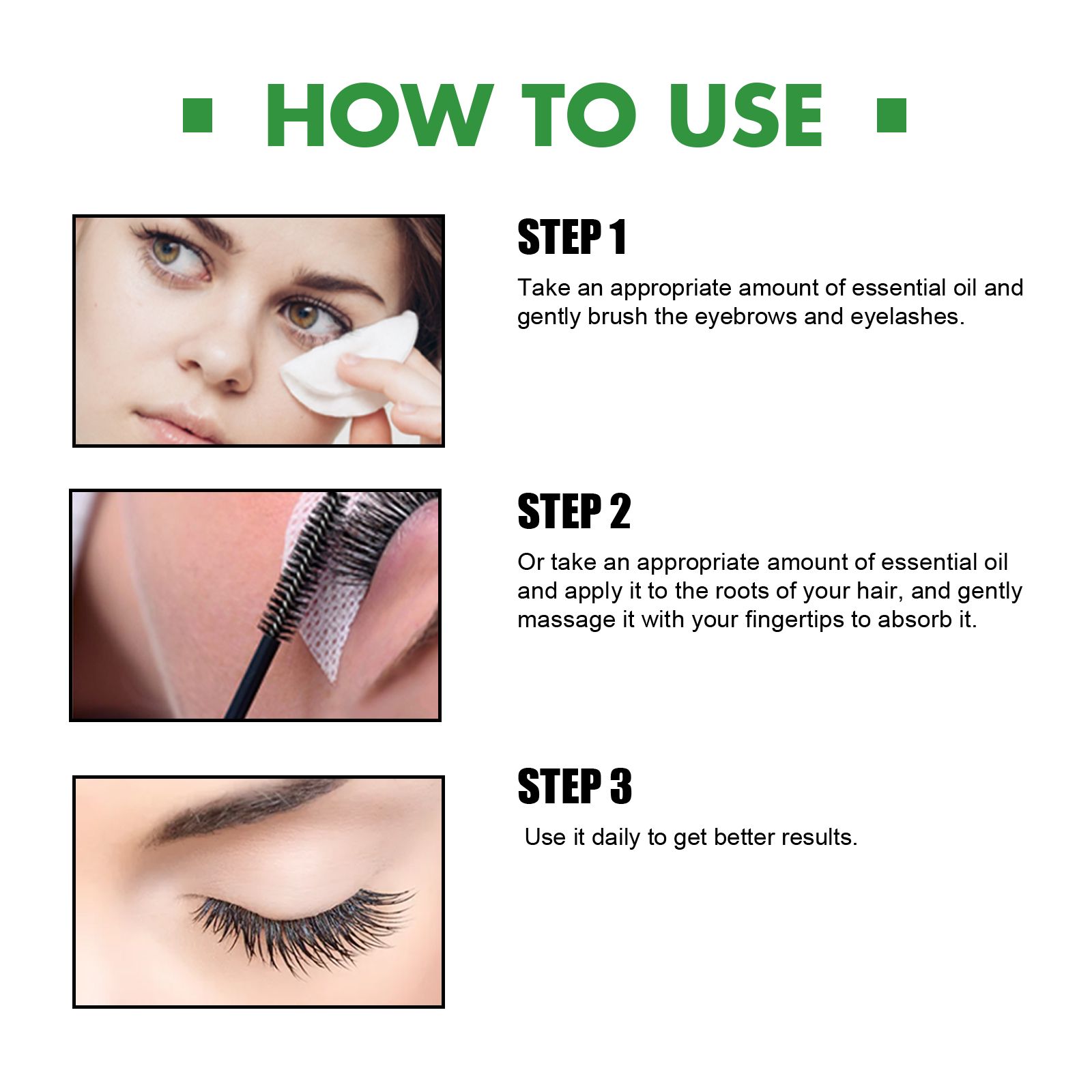 Castor Oil Hair Growth Liquid Nourishing For Hair Roots Eyebrows And Eyelashes Daily Care