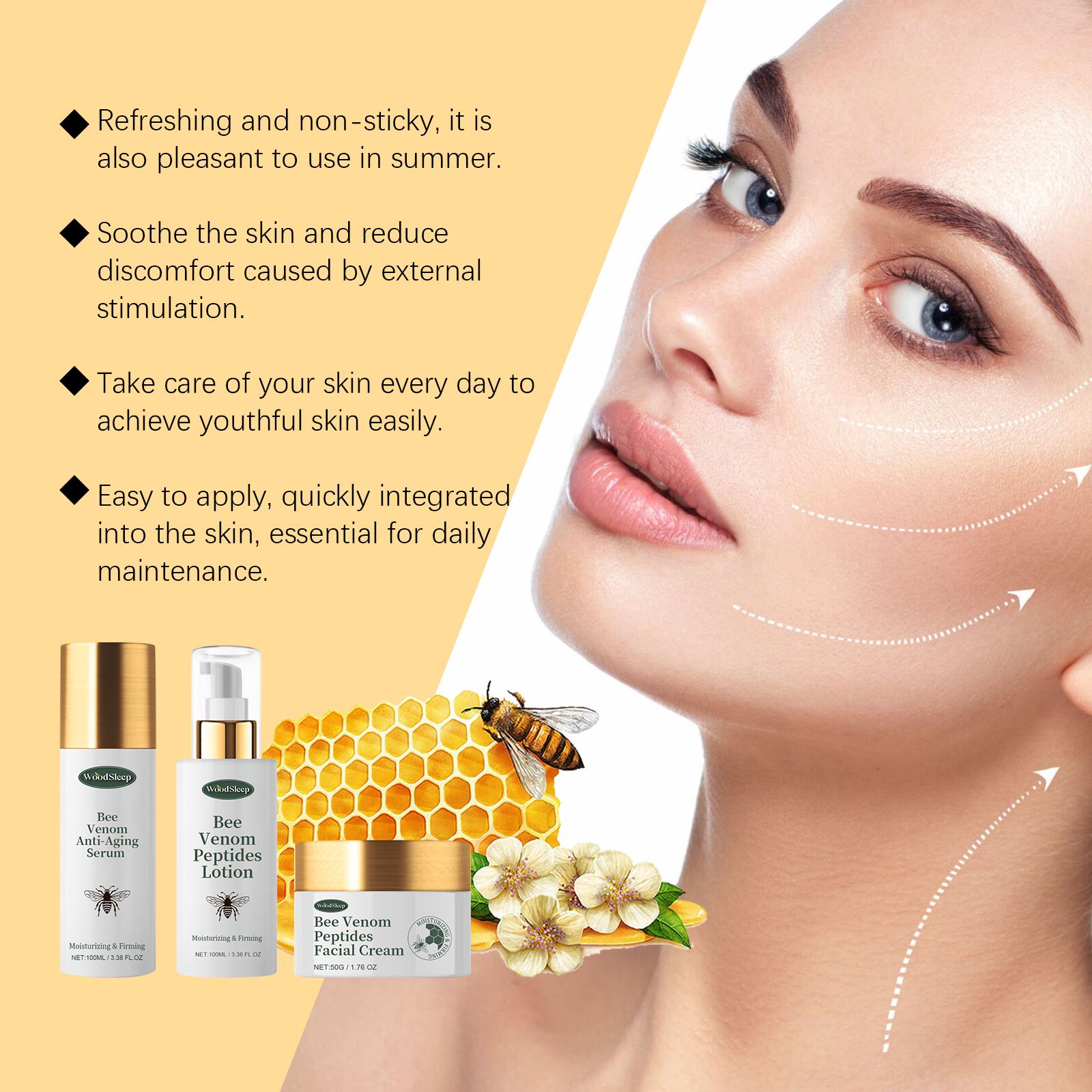 Skincare Set With Essence Cream And Lotion For Hydrating And Nourishing Daily Face Care