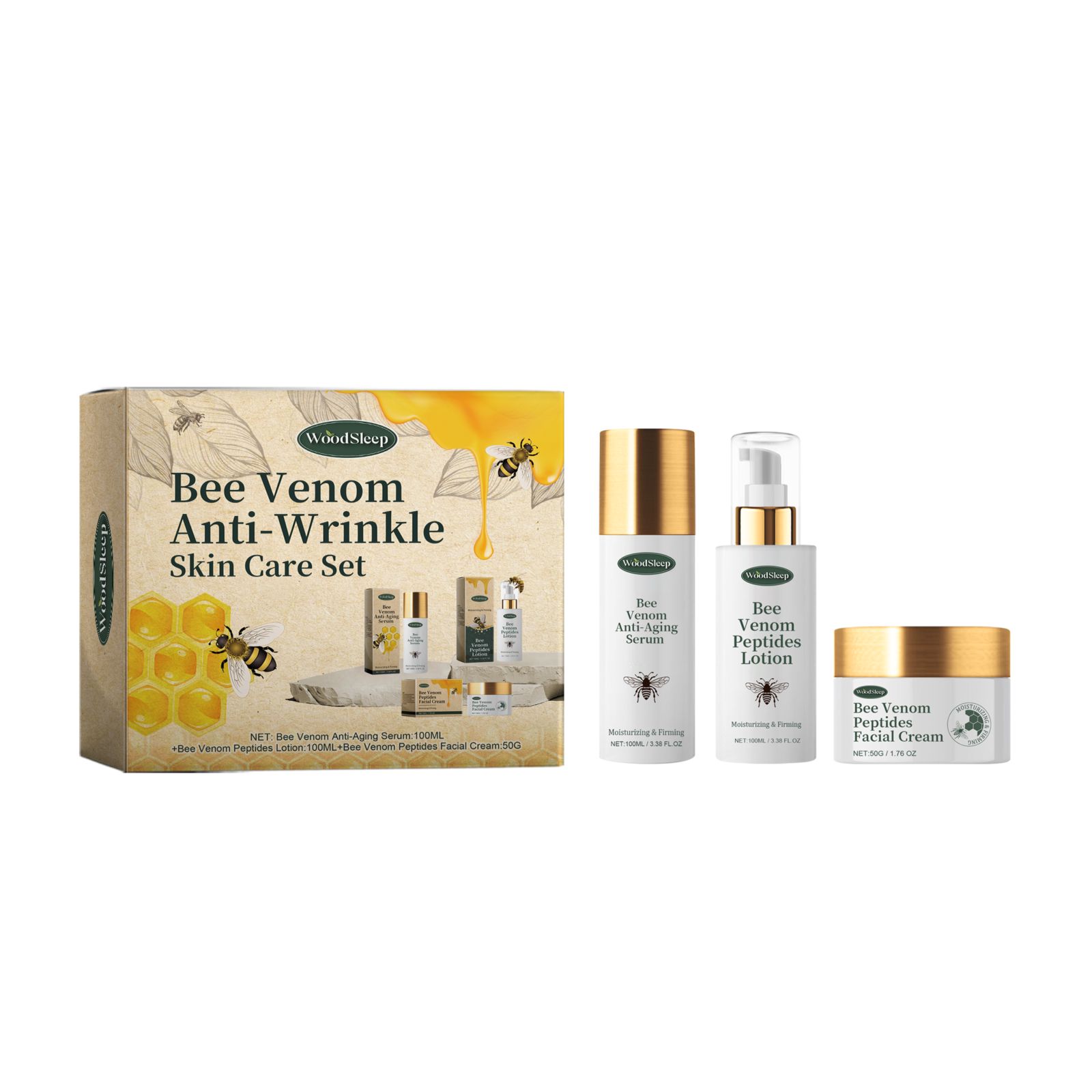 Skincare Set With Essence Cream And Lotion For Hydrating And Nourishing Daily Face Care
