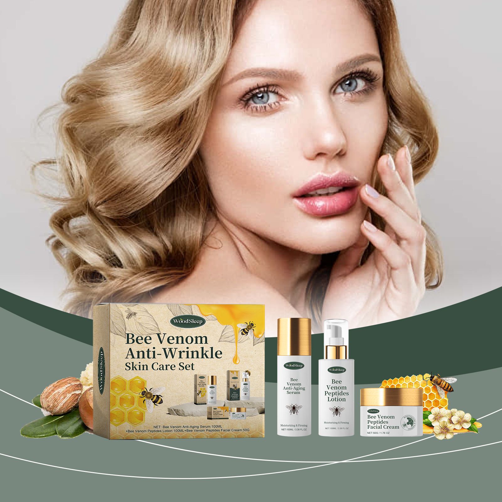 Skincare Set With Essence Cream And Lotion For Hydrating And Nourishing Daily Face Care