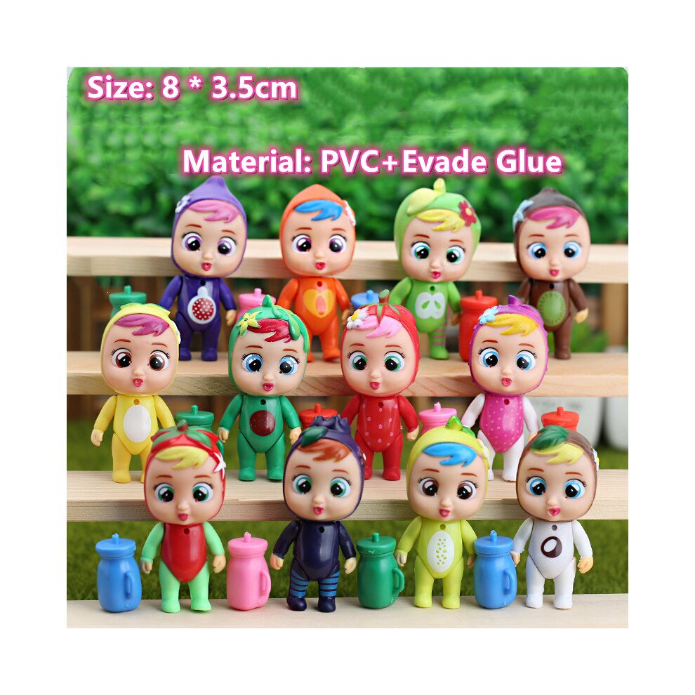 24Pcs Cry Baby Fruit Doll Action Figures Toy Models