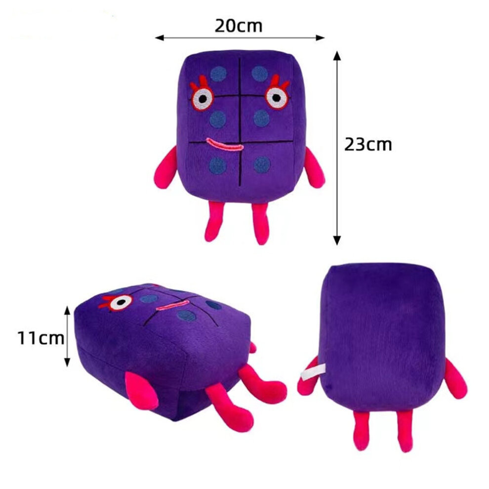 (Digital Set) Numberblocks Plush Toy Math Primer Study New