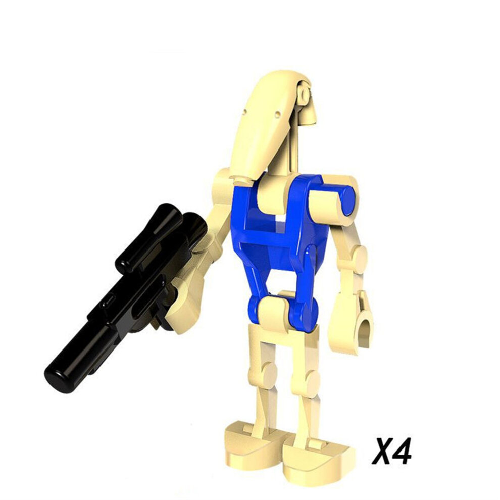 Star Wars Building Block Minifigure Toys Kit with Weapons Clone Guns 24Pcs Action Figures Set Fit Lego as Boys Kids Movies Fans Gifts
