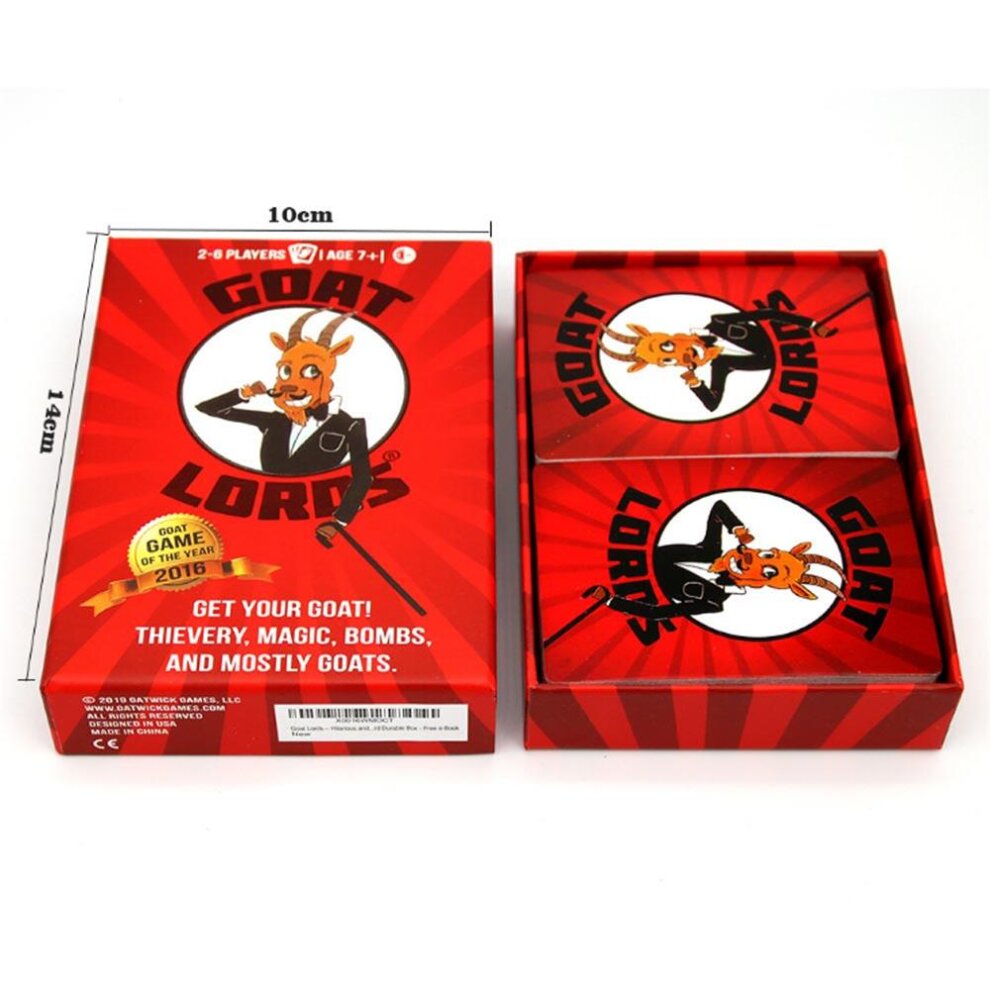 Goat Lords Addictive and Competitive Board Games Fun Strategy Card Game for Party Game Nights Christmas Gifts
