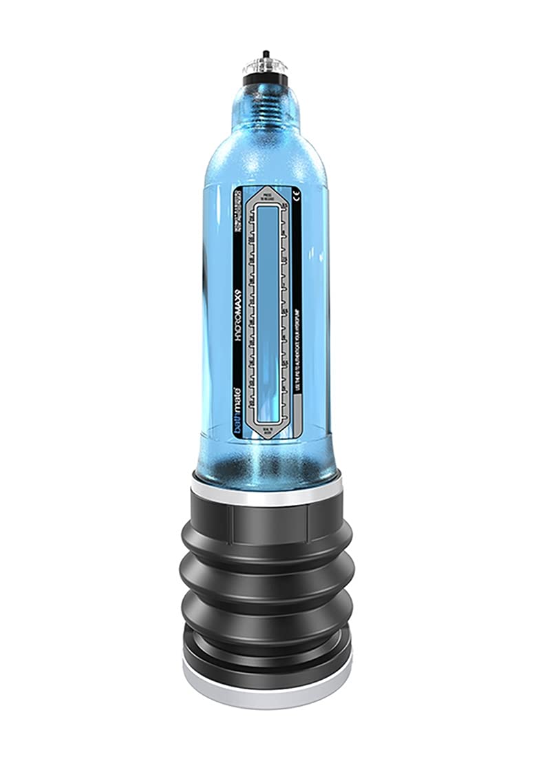 Bathmate Hydromax9 Blue OS Penis Pump Enlarger Improve Penis Health Products Masturbator Cup for Men Textured Vacuum Tube Discreete Packaging
