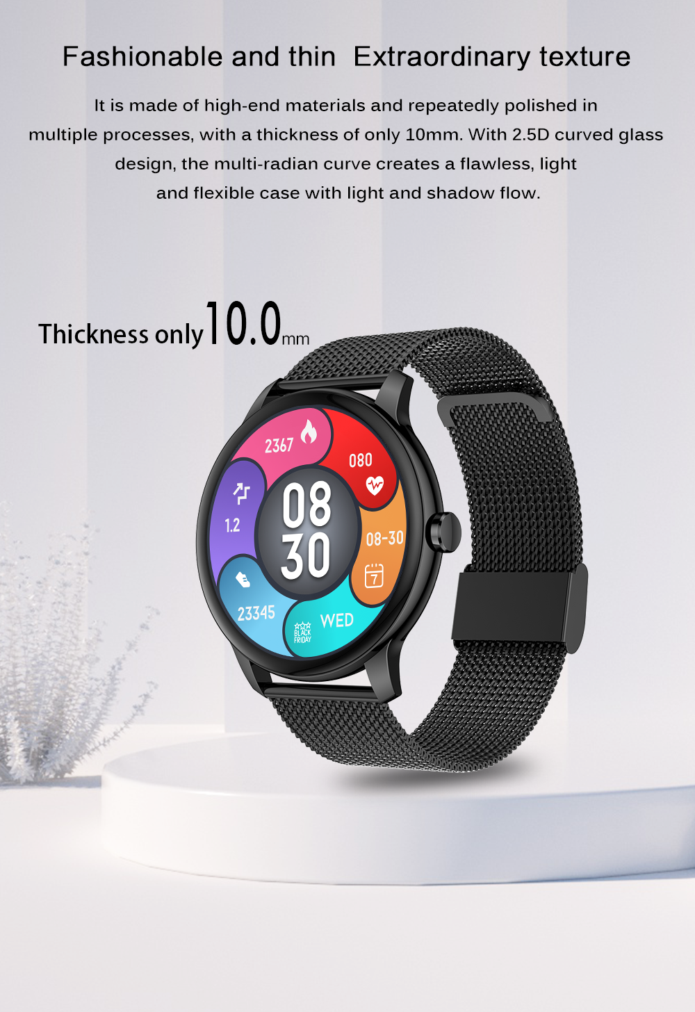 (Black) Bluetooth Call Smart Watches Motion monitoring Sports 2023 New Trend For Men Women