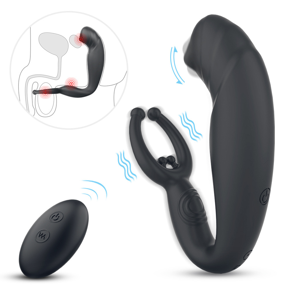 Vibrator Sex Toys for Women 2 in 1 Massager Adult Toy Finger Stimulator for Couples Pleasure with 10 Tongue Licking and Vibrating Modes USB Charging Black