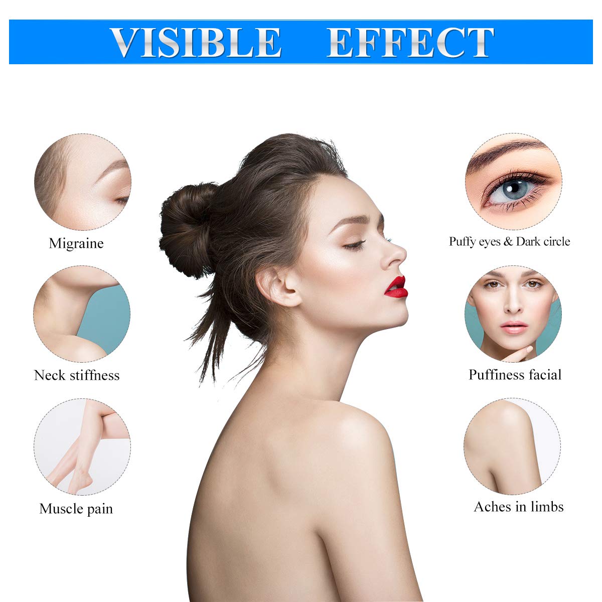 Ice Roller Cool Face Roller Beauty Therapy Massager Skin Lifting Tools Skin Care Products for Eyes Face Reducing Puffiness Migraine Pain Relief and Minor Injury Anti Wrinkles