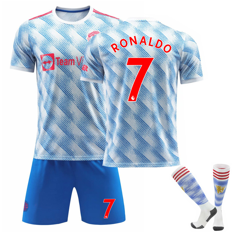 (4~5 Years) Teens Kids Boys Football Kit Ronaldo Jersey Training