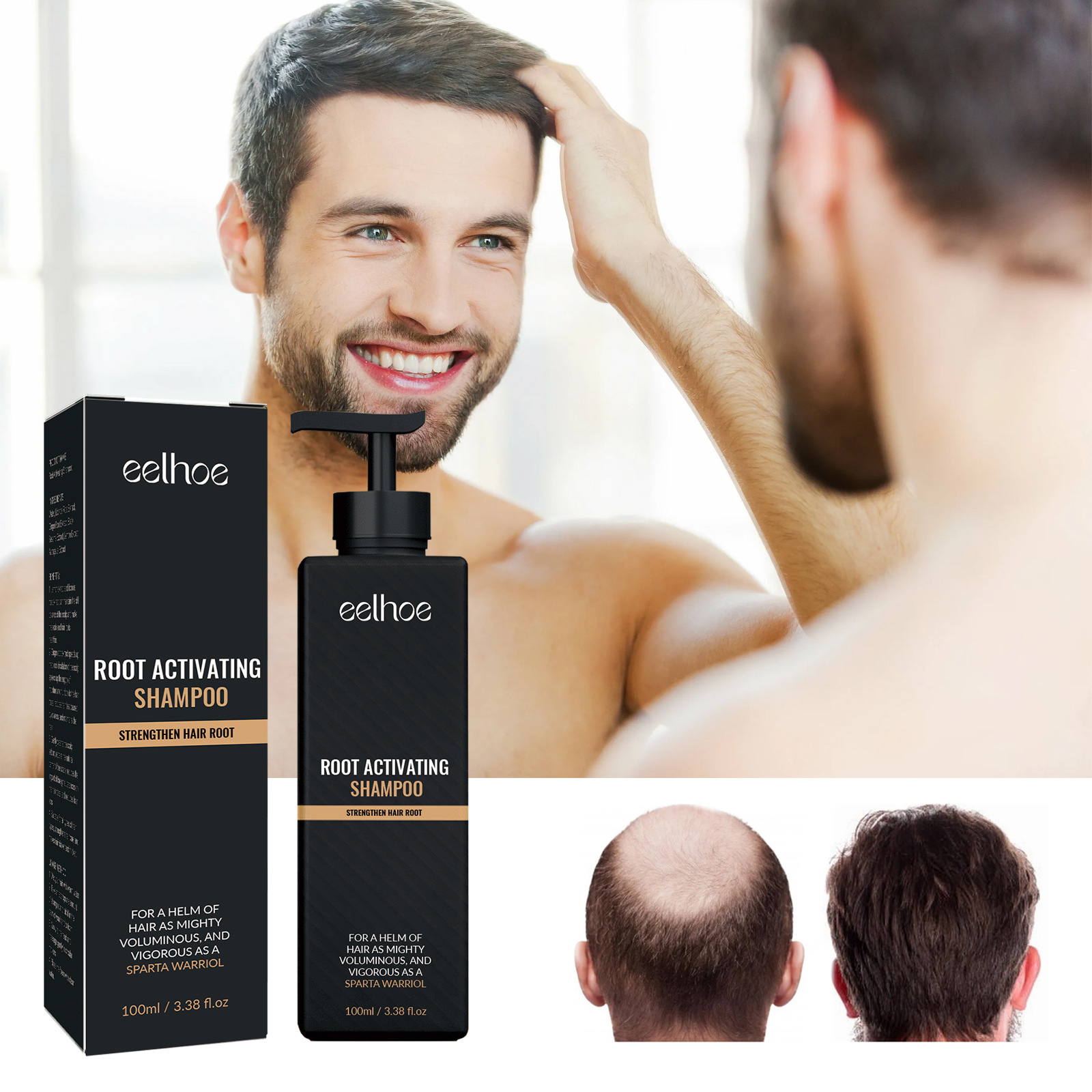 Root Activating Shampoo Control Volume Essence Oil Anti Baldness Colorng Cream Cover Dye Shampoo Fast Thicker Dense Deep Cleansing Follicles 100ml