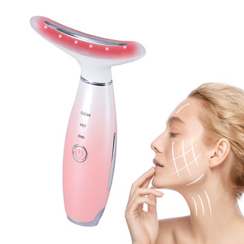 Face Neck Massager EMS Microcurrent Face Lift Device Skin Tightening Machine Neck Wrinkle Remove Anti-Aging Led Photon Therapy Red Light Therapy
