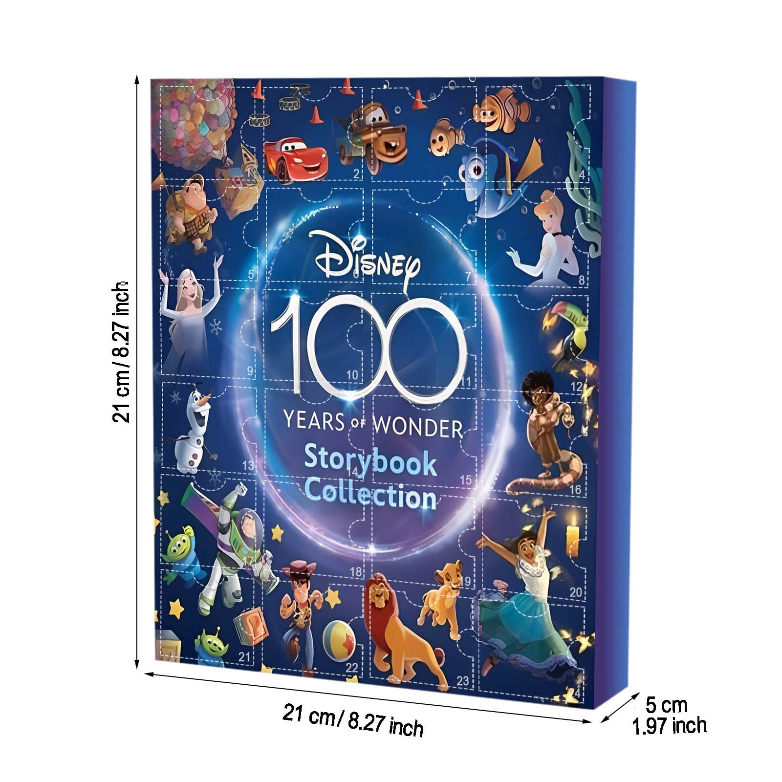 Advent Calendar 2023 Christmas Countdown Calendar 24pcs Cartoon Disney Figure Doll Stocking Stuffer Christmas Gifts for Kids