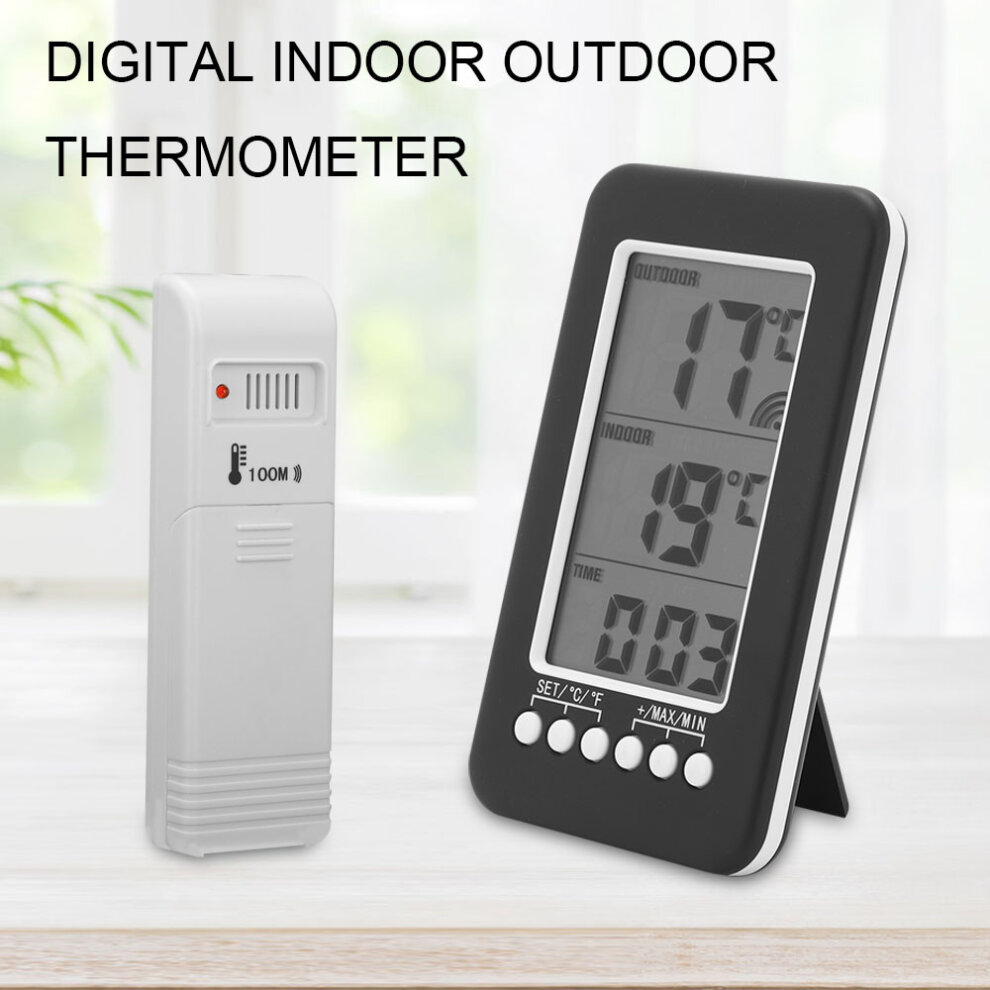 House Digital Wireless Indoor/Outdoor Thermometer Temperature Meter UK-Stock UK