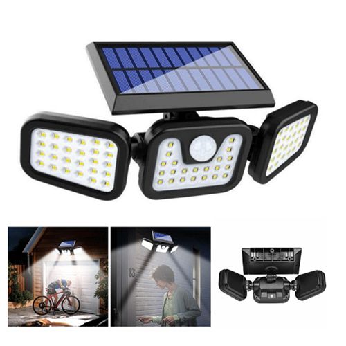 74 LED Solar Powered Outdoor Sensor Light Decking Patio Pathway Lighting