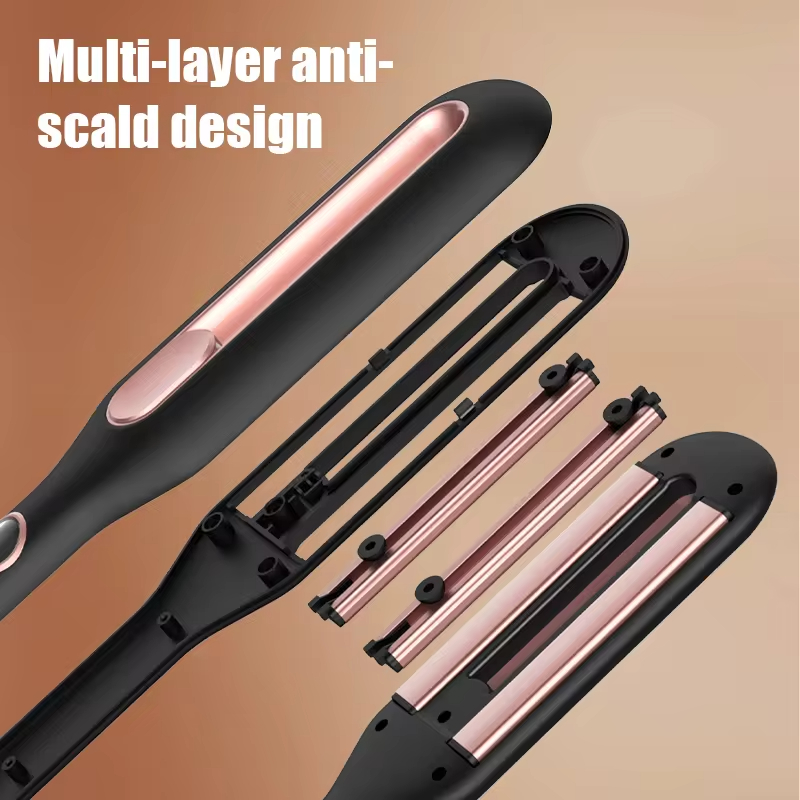 Hair Straightener Ceramic Wide Flat Iron Hair Straightener Heat Up Hair Straightener Curling Iron Portable Hair Styling Tools for All Hair Types