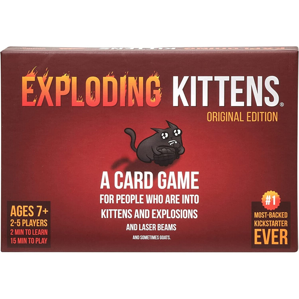 Original Edition by Exploding Kittens  Card Games for Adults Teens Kids
