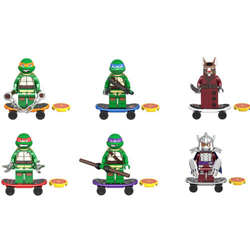 (Six) 6Pcs Teenage Mutant Ninja Turtles Action Figure | TMNT PVC Toys