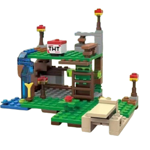 Minecraft The Jungle Tree House Building Blocks Sets Action Figures My World Bricks Sets Kid Toys Compatible with Lego