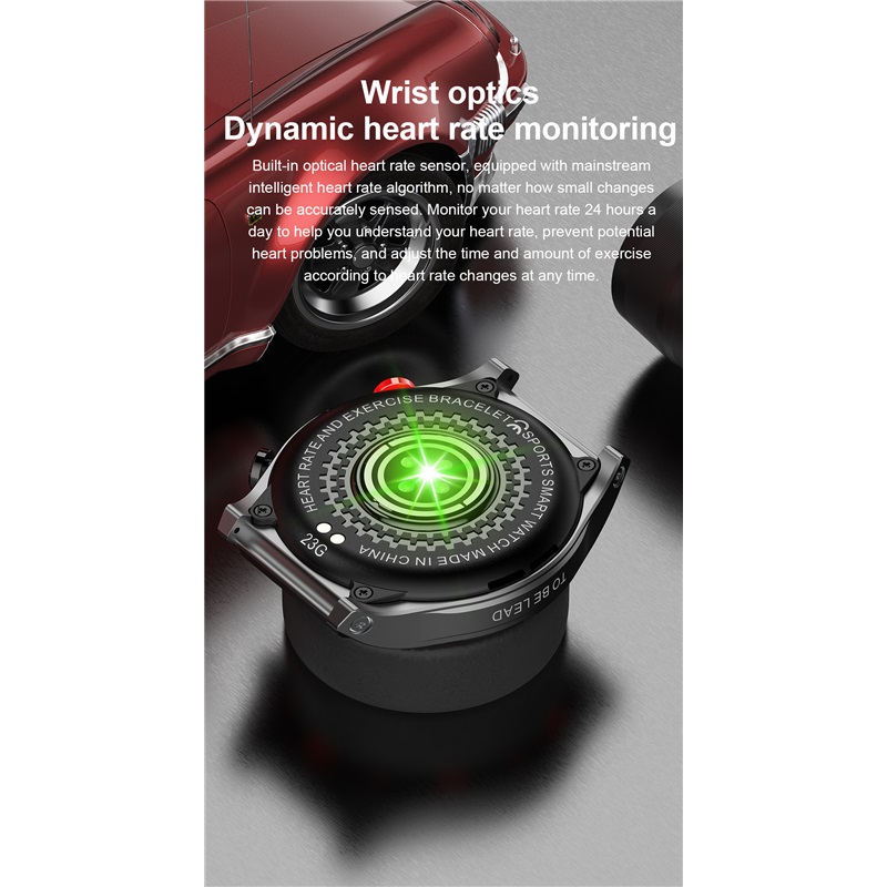 Outdoor Sports Mens Smart Watch Bluetooth Call SOS Emergency Smart Watch Sports Waterproof Watch