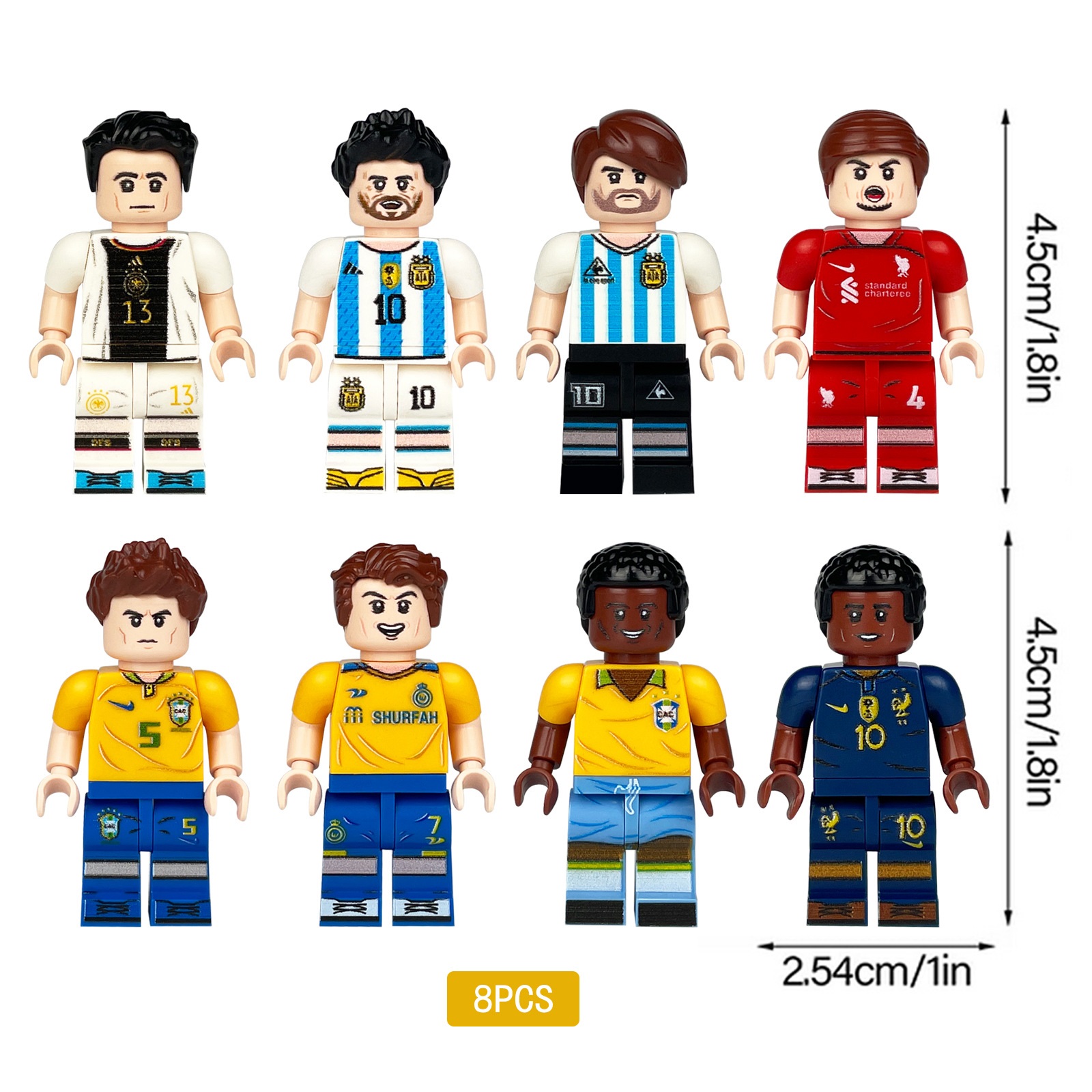 (Style F) Basketball and Football Player Mini Figures Toys Educational Building Blocks Set Long Lasting Enjoyment Countless Hours Of Entertainment for Kids