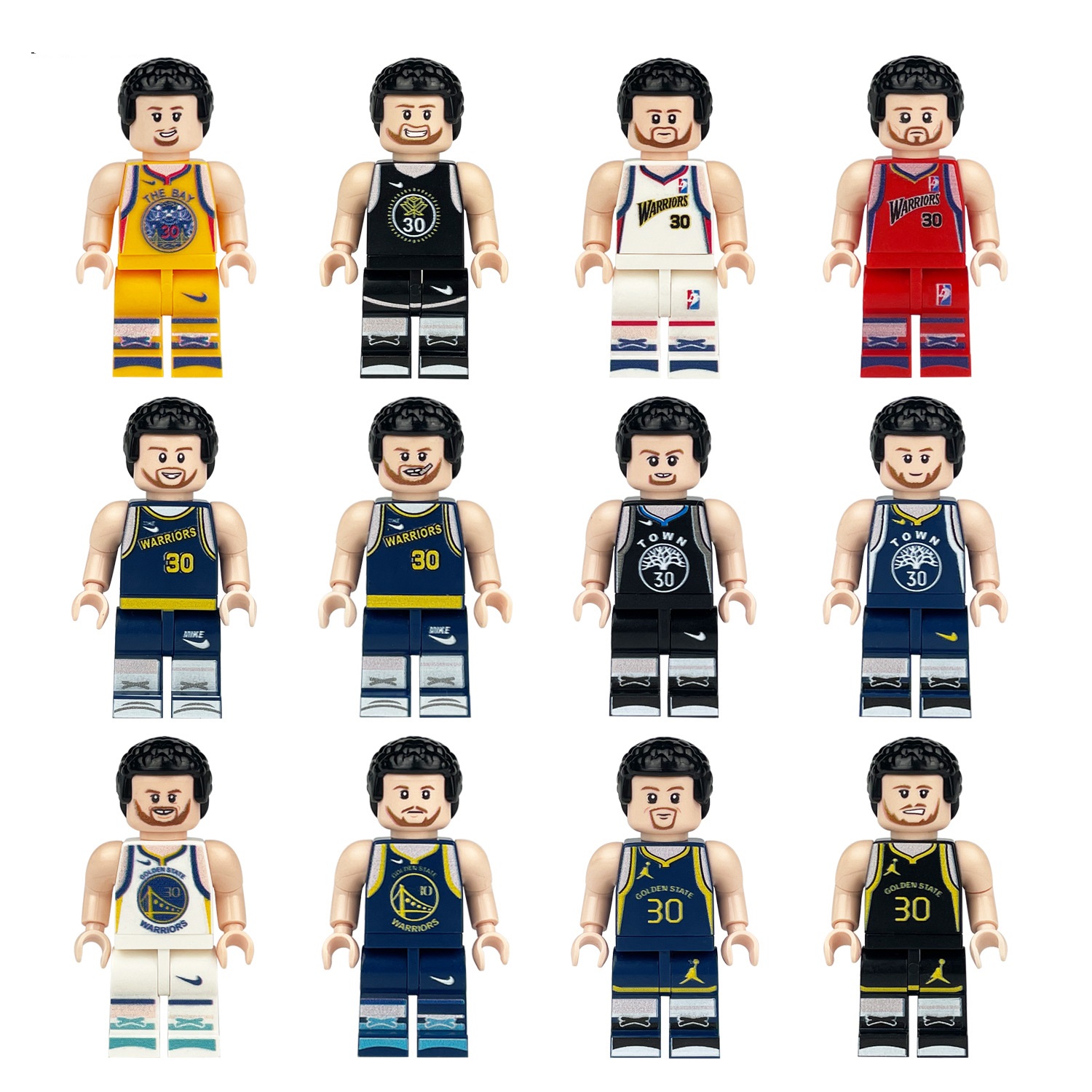 (Style F) Basketball and Football Player Mini Figures Toys Educational Building Blocks Set Long Lasting Enjoyment Countless Hours Of Entertainment for Kids