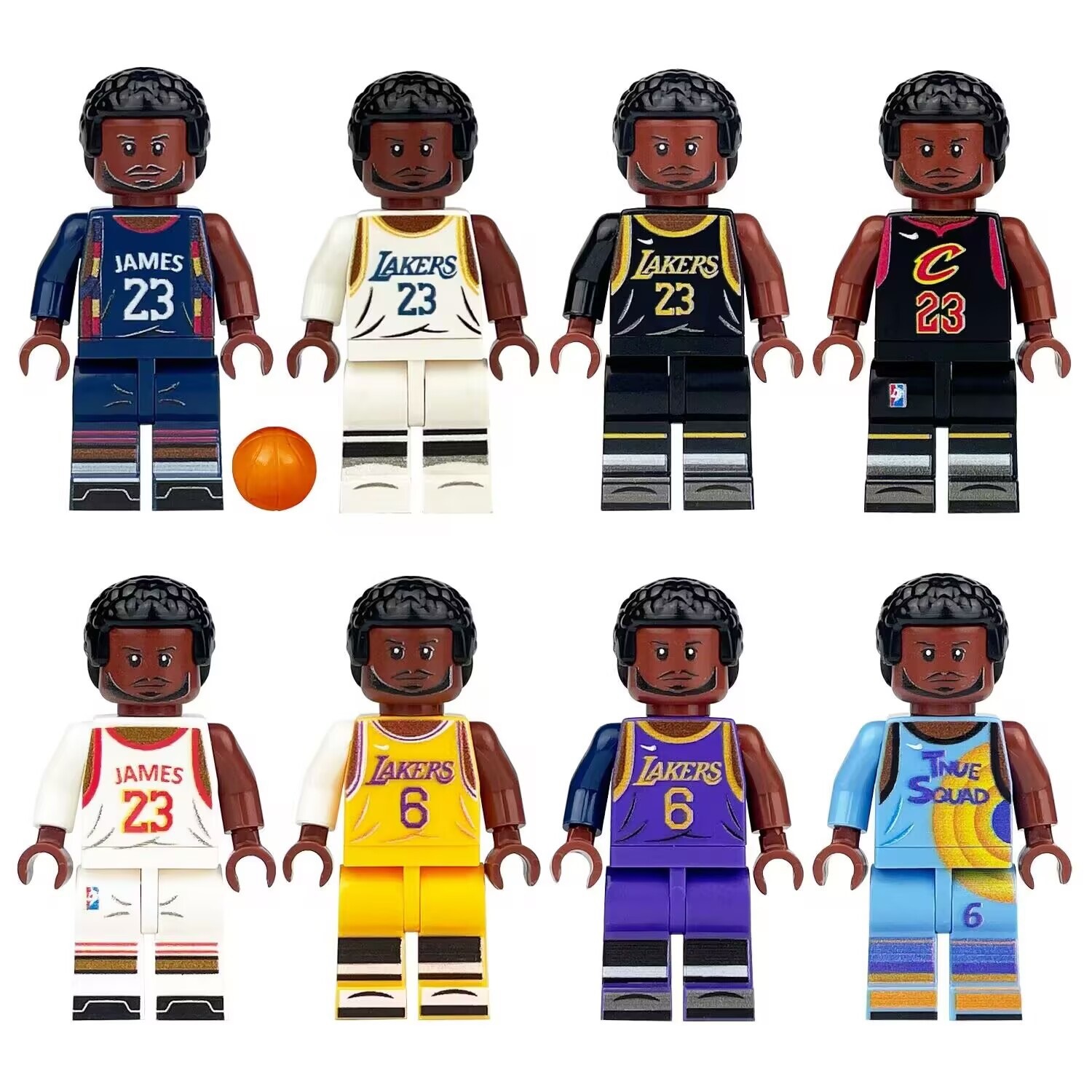 (Style F) Basketball and Football Player Mini Figures Toys Educational Building Blocks Set Long Lasting Enjoyment Countless Hours Of Entertainment for Kids
