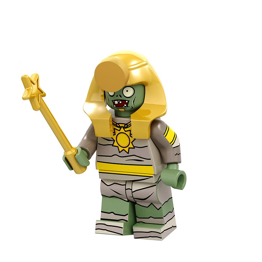 (Zombies C) Zombie Mini Figures Set Plants V.S. Zombies Building Blocks for Scene Decoration Role Play Collection Series Strategy Game Toys for Kids