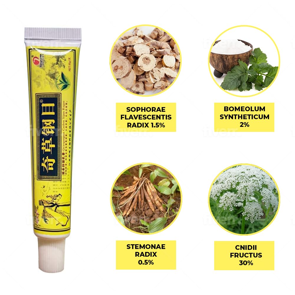 Natural Chinese Herbal Cream Organic Eczema Herbal Healing Cream Face Cream Body Cream Anti-itch Cream Ointment External Use