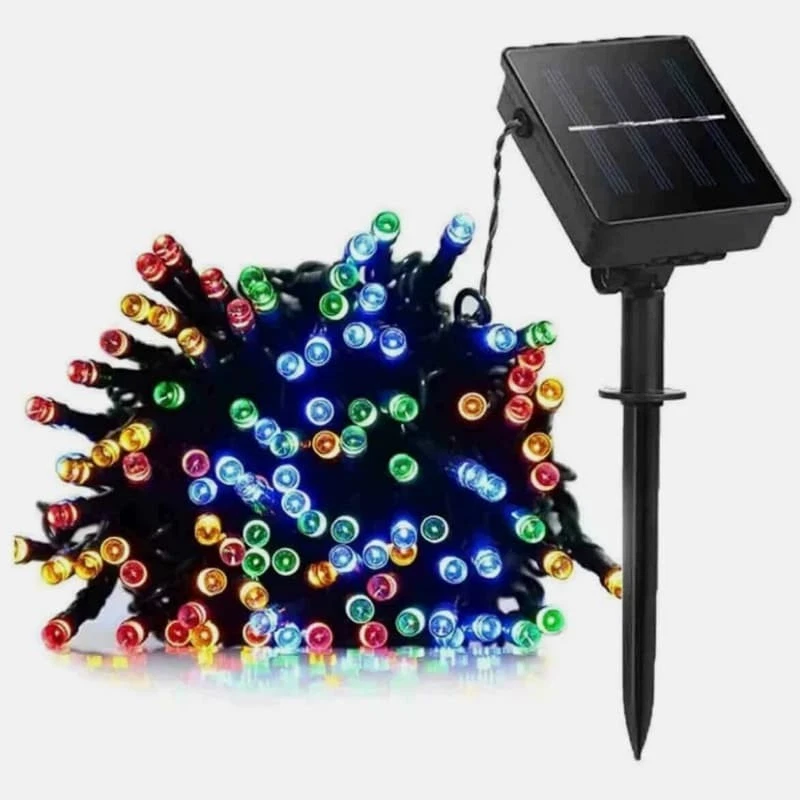 (RGB) Garden Christmas 100 LED Wedding Party Solar Waterproof Lights Outdoor
